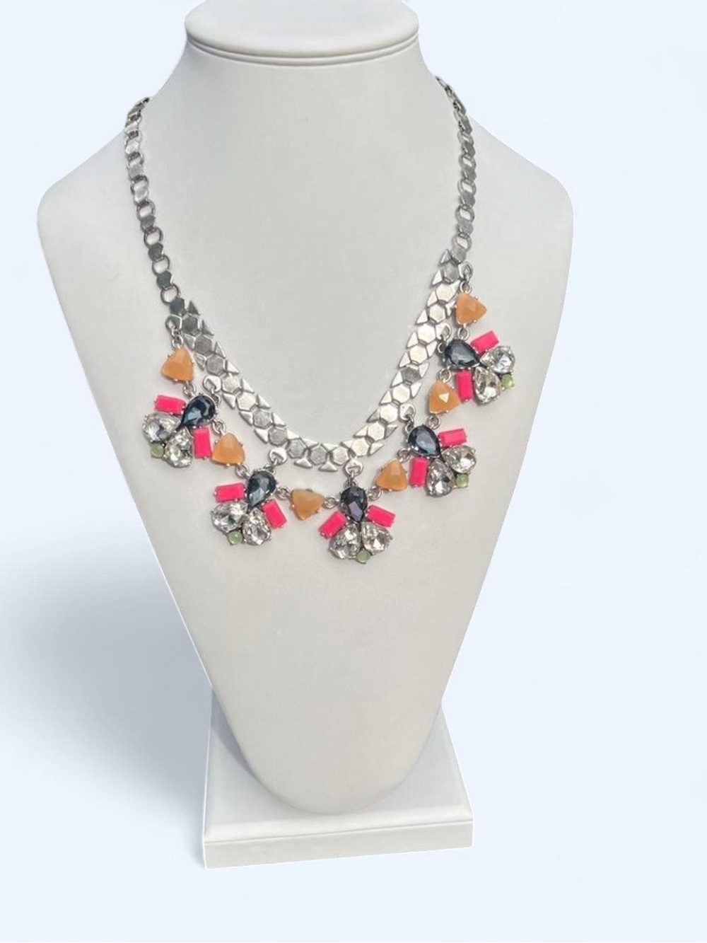 Stella & Dot "Callie" Rhinestone Crystal Bib Statement Necklace